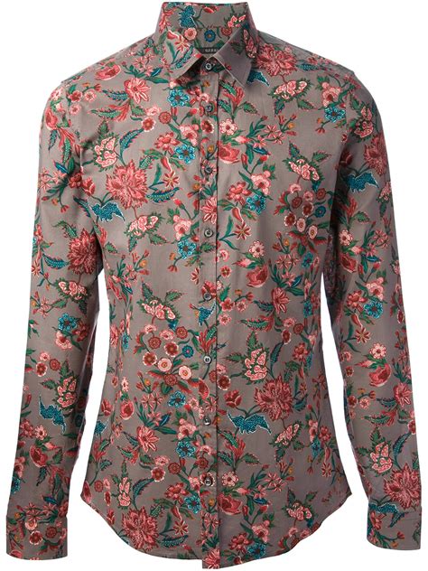 gucci mens flower shirt|gucci shirts for men outlet.